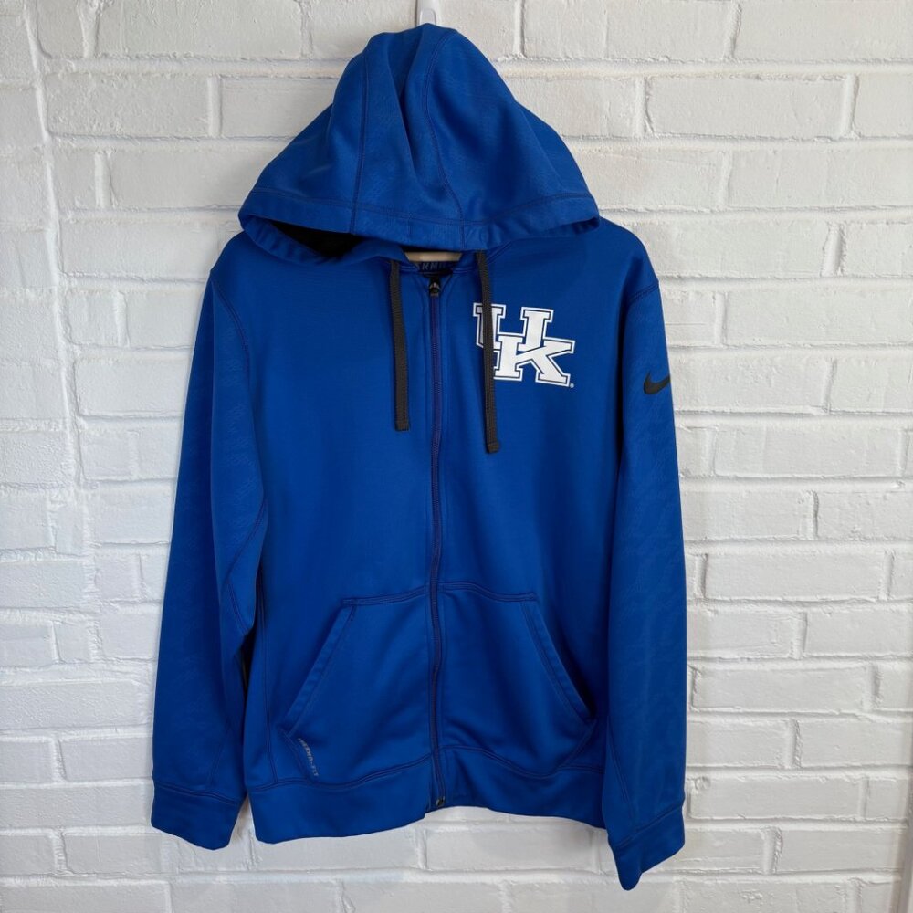 Nike Elite Kentucky Wildcats Full Zip Therma Fit Hoodie Sweatshirt Men's Small